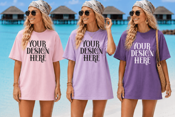 Download Comfort Colors 1717 T-shirt Mockup - Color Collection