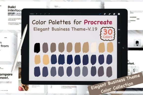 Download Procreate Color Palettes-Elegant Biz V19 - Color Collection