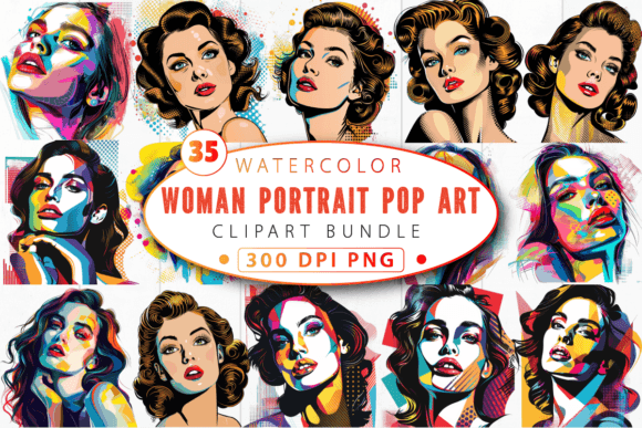 Download Realistic Woman Portrait Pop Art - Woman Collection