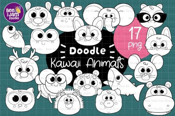 Download KDP Kawaii Animals Coloring PNG Clipart - Color Collection