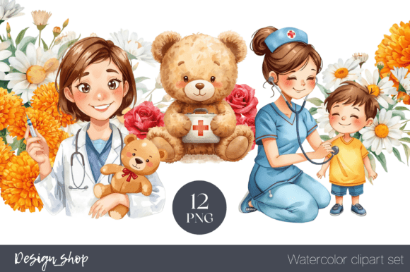 Download Medicine Watercolor Set Clipart - Color Collection