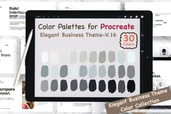 Download Procreate Color Palettes-Elegant Biz V16 - Color Collection