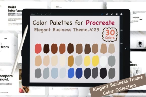 Download Procreate Color Palettes-Elegant Biz V29 - Color Collection