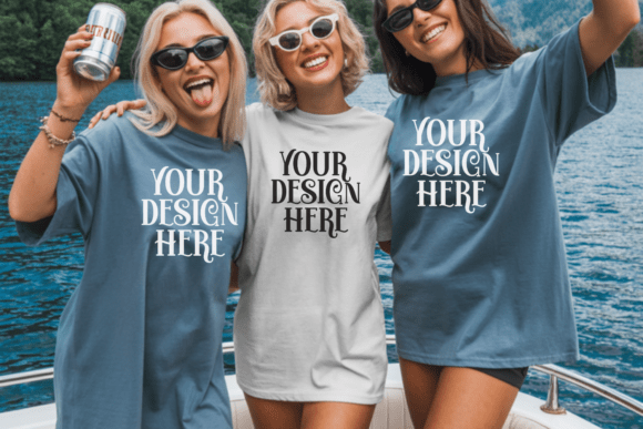Download Comfort Colors 1717 Beach T-shirt Mockup - Color Collection