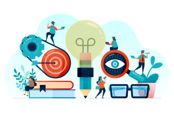 Download Illustration of Student Learning Idea - Learn Collection