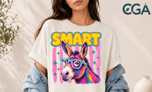Download Smart Ass Colorful Donkey Pun Png - Color Collection