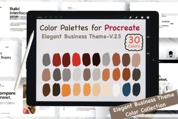 Download Procreate Color Palettes-Elegant Biz V23 - Color Collection
