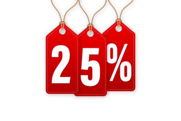 Download Animated Discount Tag -25 Percent off. - Animated Collection