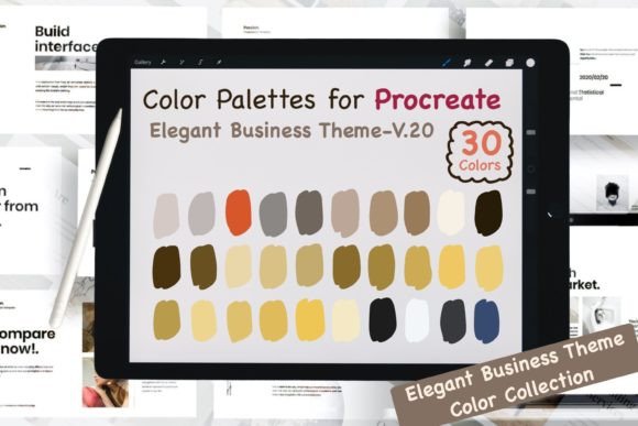 Download Procreate Color Palettes-Elegant Biz V20 - Color Collection