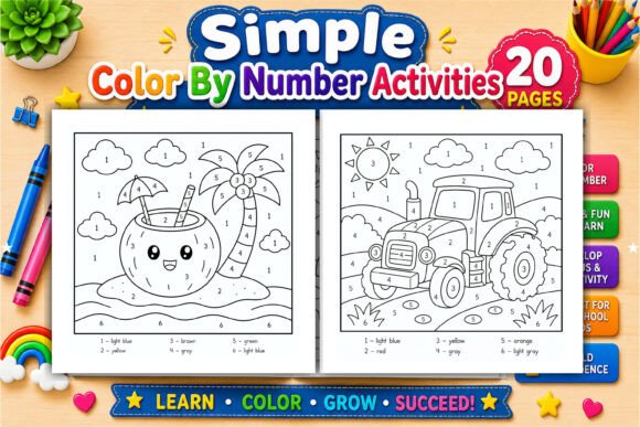 Download Simple Color by Number Activities - Color Collection