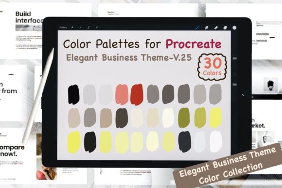 Download Procreate Color Palettes-Elegant Biz V25 - Color Collection