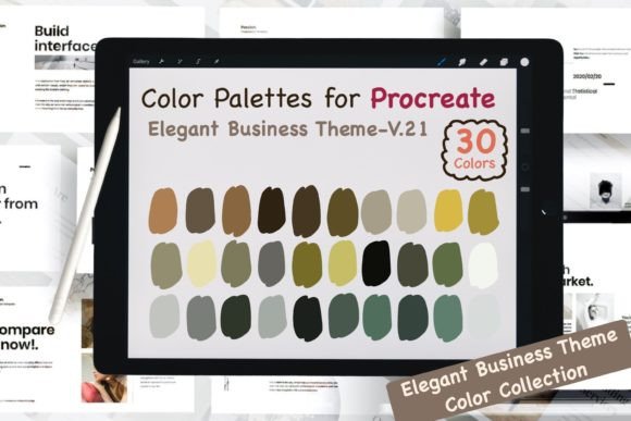Download Procreate Color Palettes-Elegant Biz V21 - Color Collection