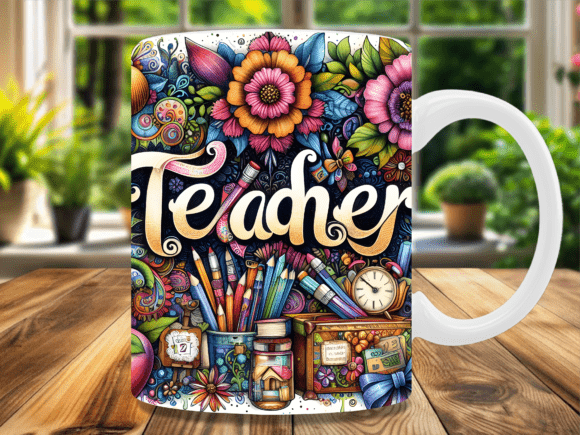 Download Floral Teacher Appreciation Pencil Mug - Pencil Collection