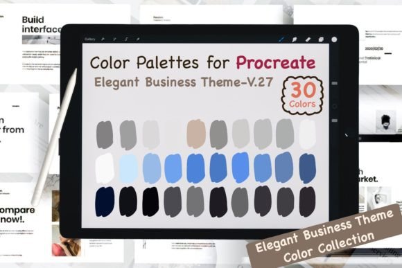 Download Procreate Color Palettes-Elegant Biz V27 - Color Collection