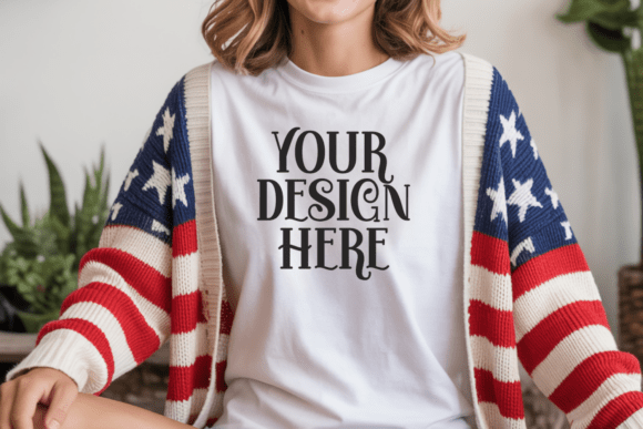Download Comfort Colors 1717 4th of July Mockup - Color Collection