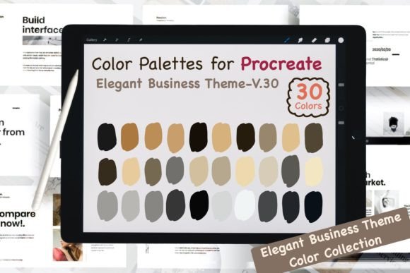 Download Procreate Color Palettes-Elegant Biz V30 - Color Collection