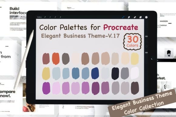 Download Procreate Color Palettes-Elegant Biz V17 - Color Collection