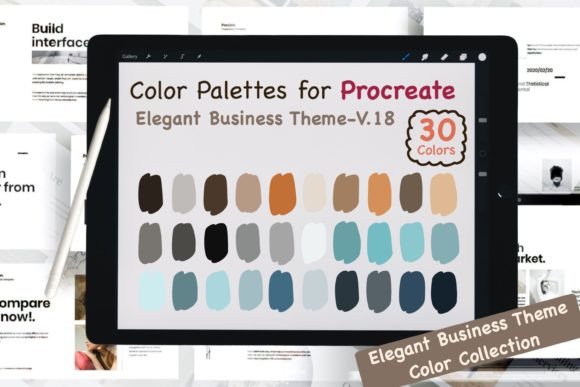 Download Procreate Color Palettes-Elegant Biz V18 - Color Collection